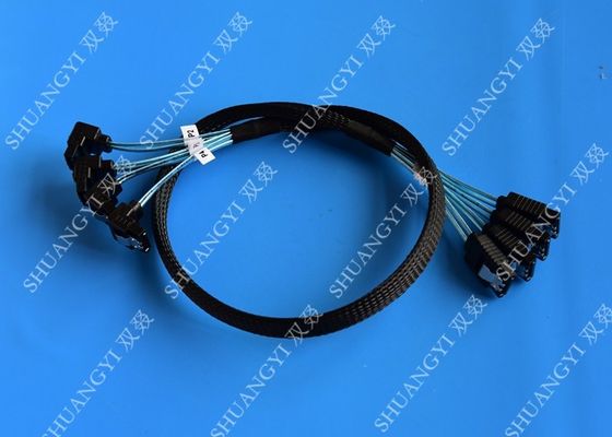 चीन 8 Inch SATA III 6.0 Gbps 7 Pin Female To Female Data Cable With Locking Latch Blue आपूर्तिकर्ता